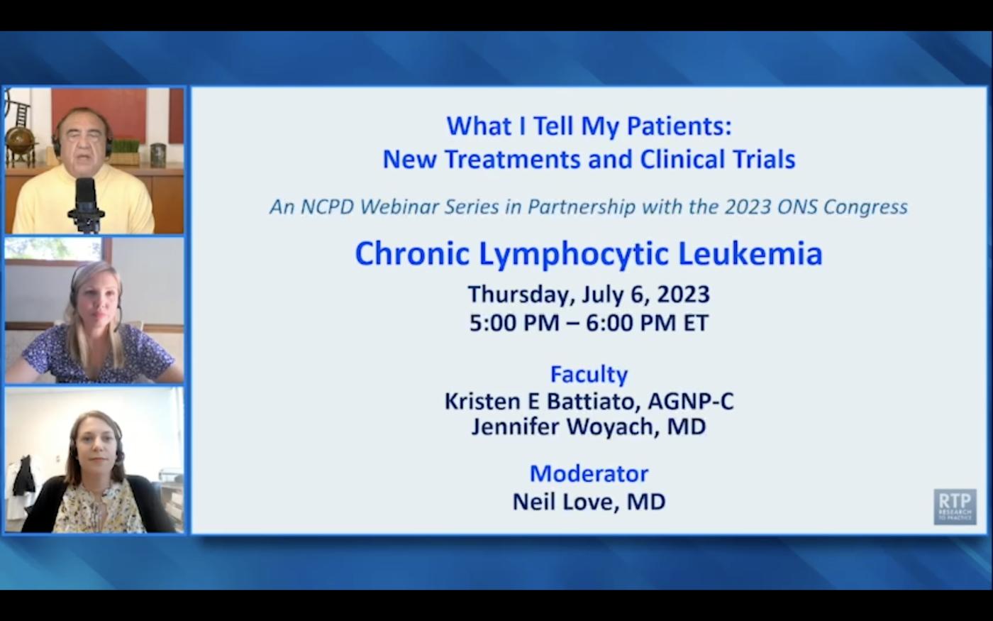 Chronic Lymphocytic Leukemia What I Tell My Patients New Treatments