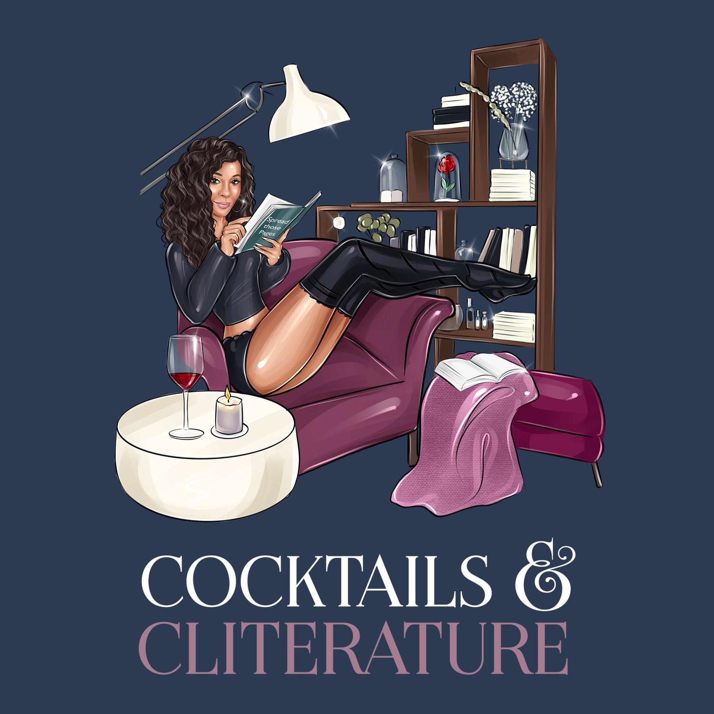 Cocktails and Cliterature - A Romance Novel Podcast logo