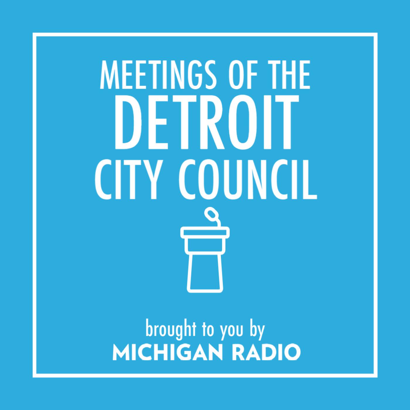01:01:32 - Detroit public meetings brought to you by Michigan Radio.See