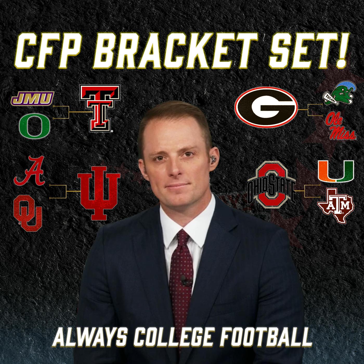 Always College Football: CFP Bracket is set, Alabama and Miami IN ...