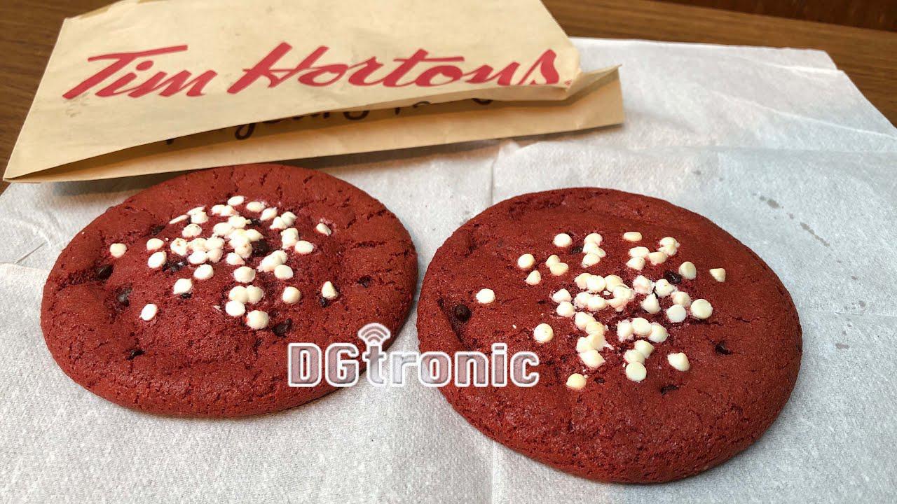 Canadian trying TIM HORTONS : TIM HORTONS RED VELVET FILLED COOKIES |  Listen Notes