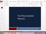 The Procurement Process