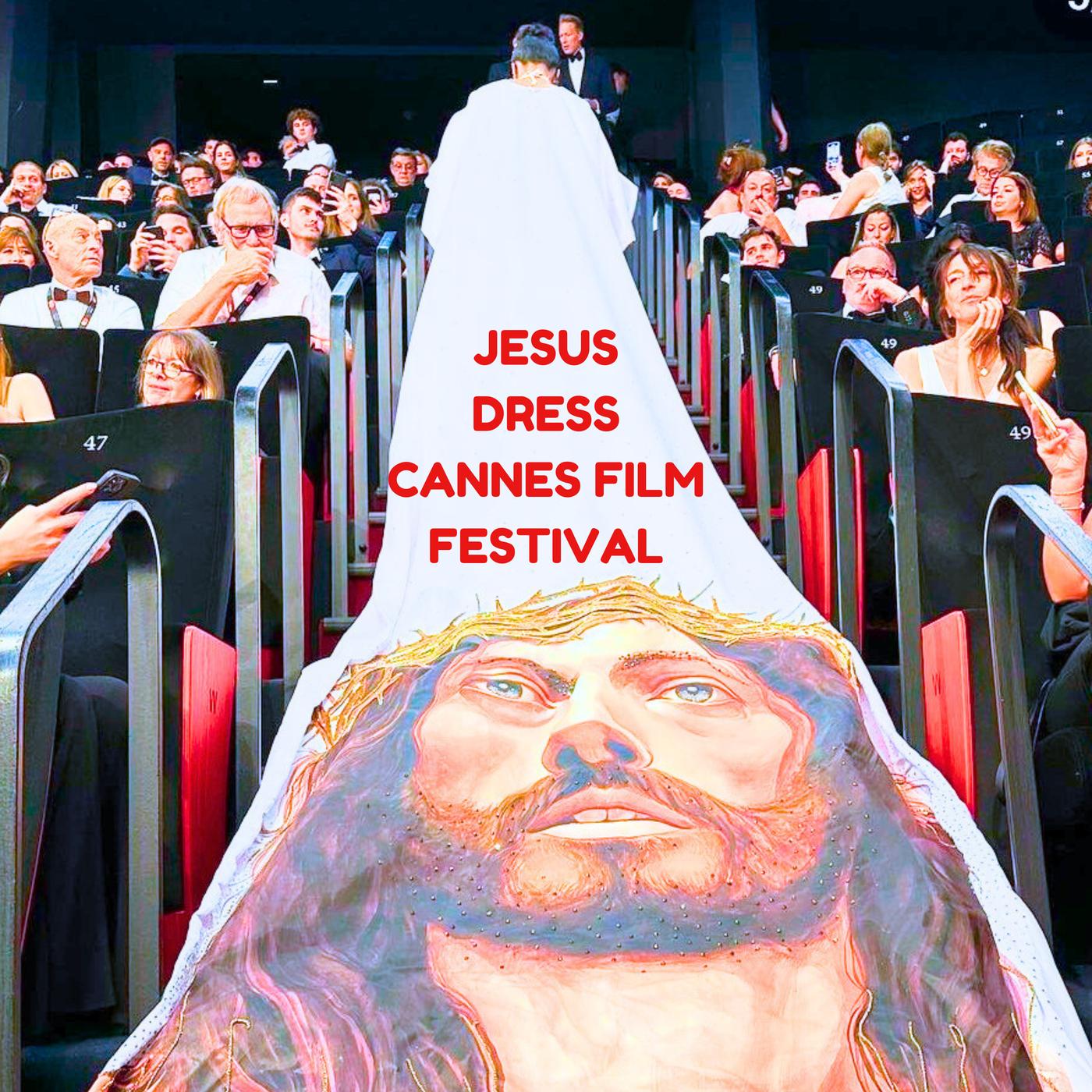 cannes film festival jesus dress Actress Massiel Taveras Clashes with Security over Jesus Crown of Throne Dress at Cannes Film Festival | KLDC