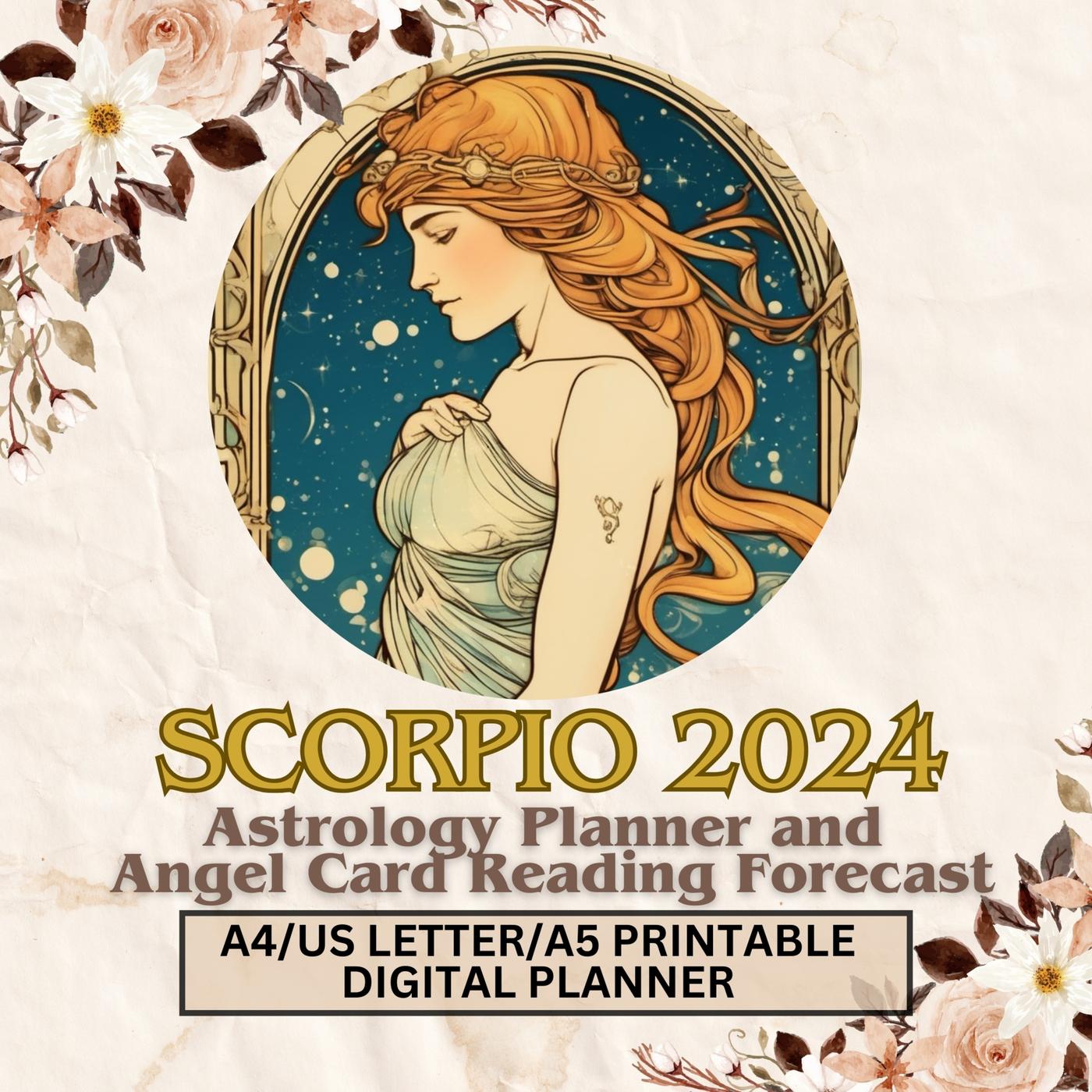 Scorpio 2024 Angel Card Reading Forecast Lightworker Journal by