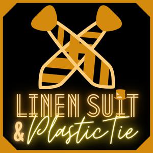 Linen Suit &amp; Plastic Tie