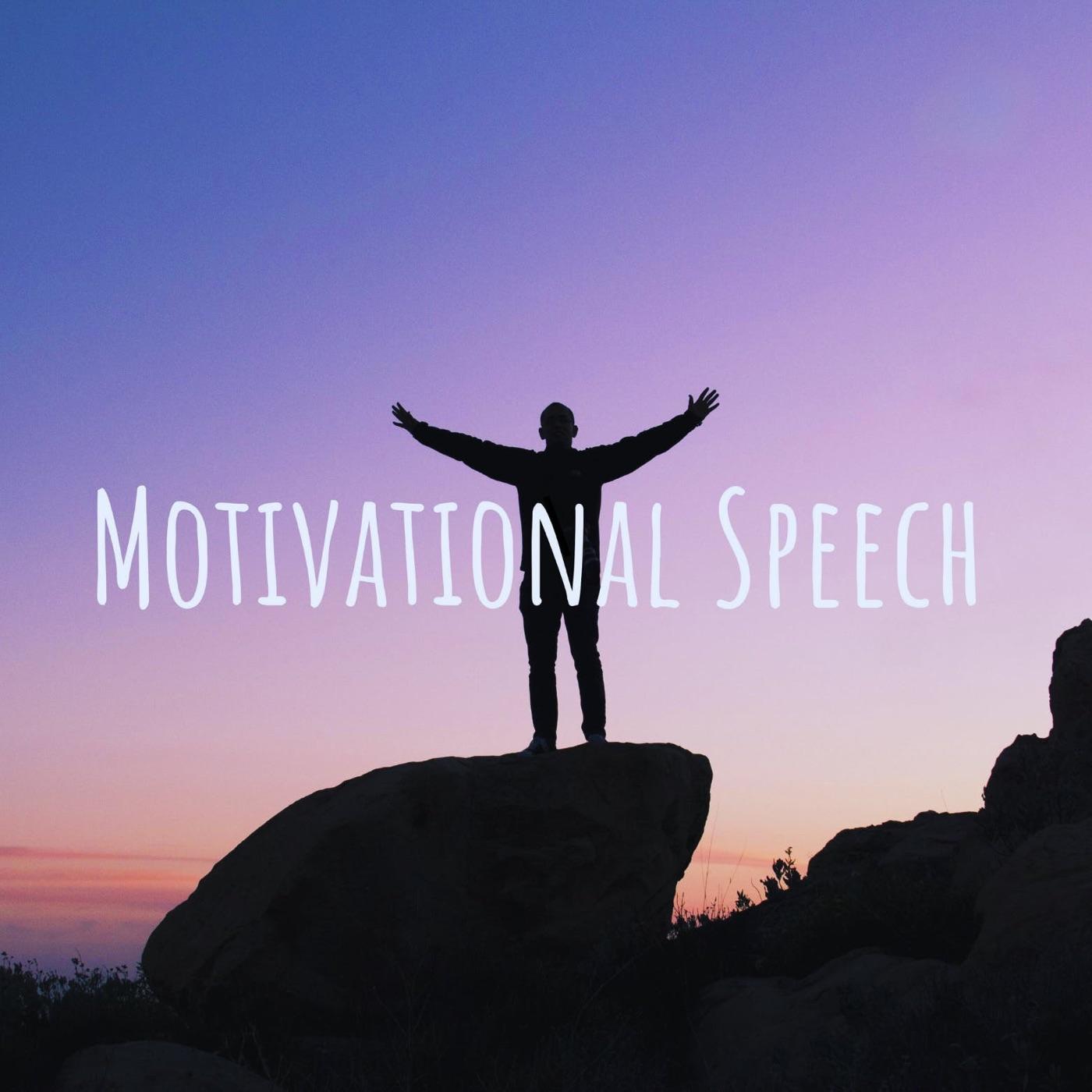 presenting motivational speech