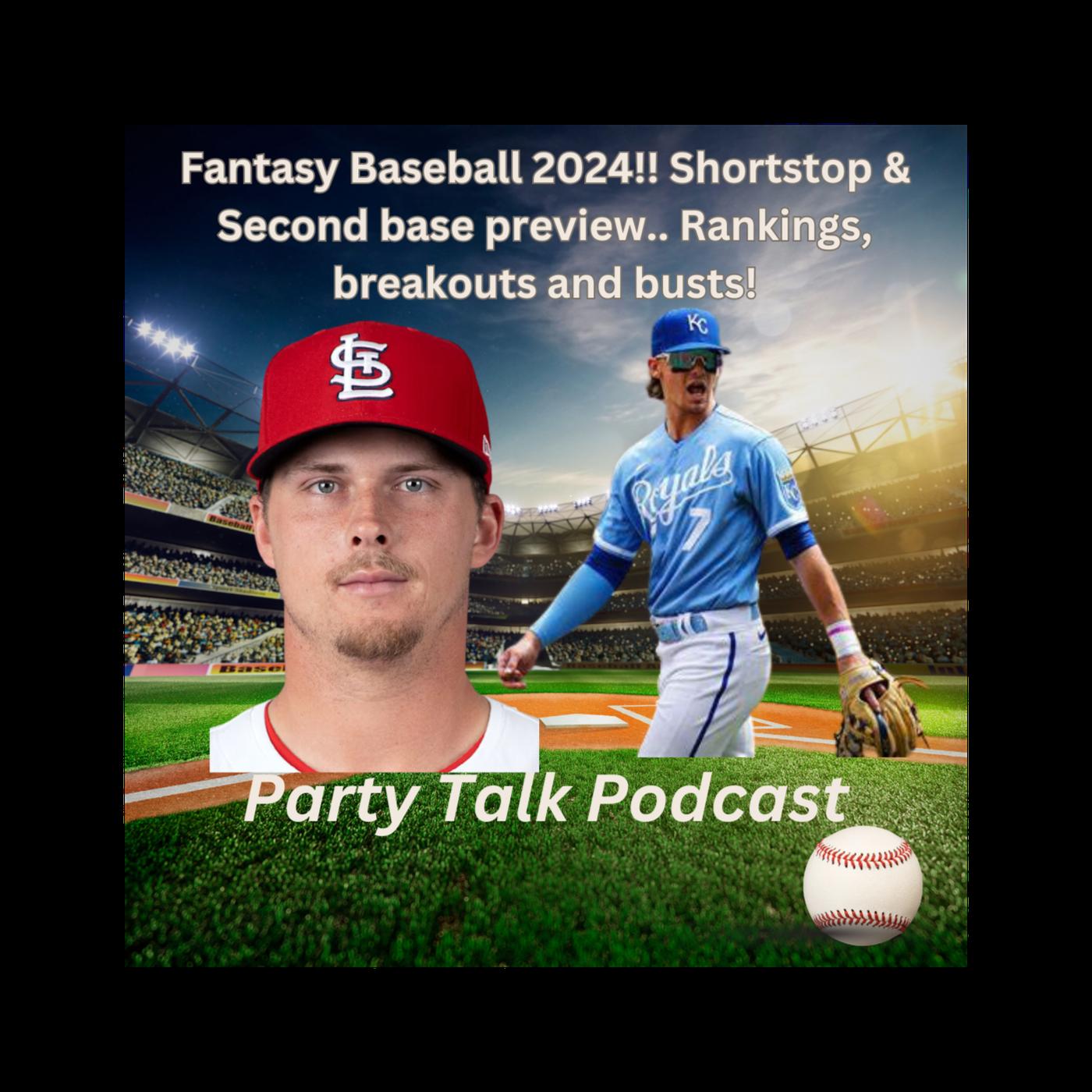 Fantasy Baseball 2024!! Shortstop & Second base preview.. Rankings