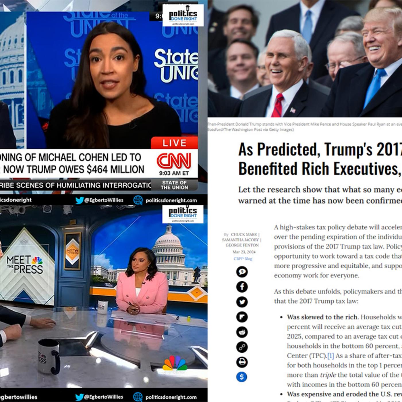 Confirmed: Trump Tax Benefited Rich Execs. AOC Rips Tapper's Trump ...