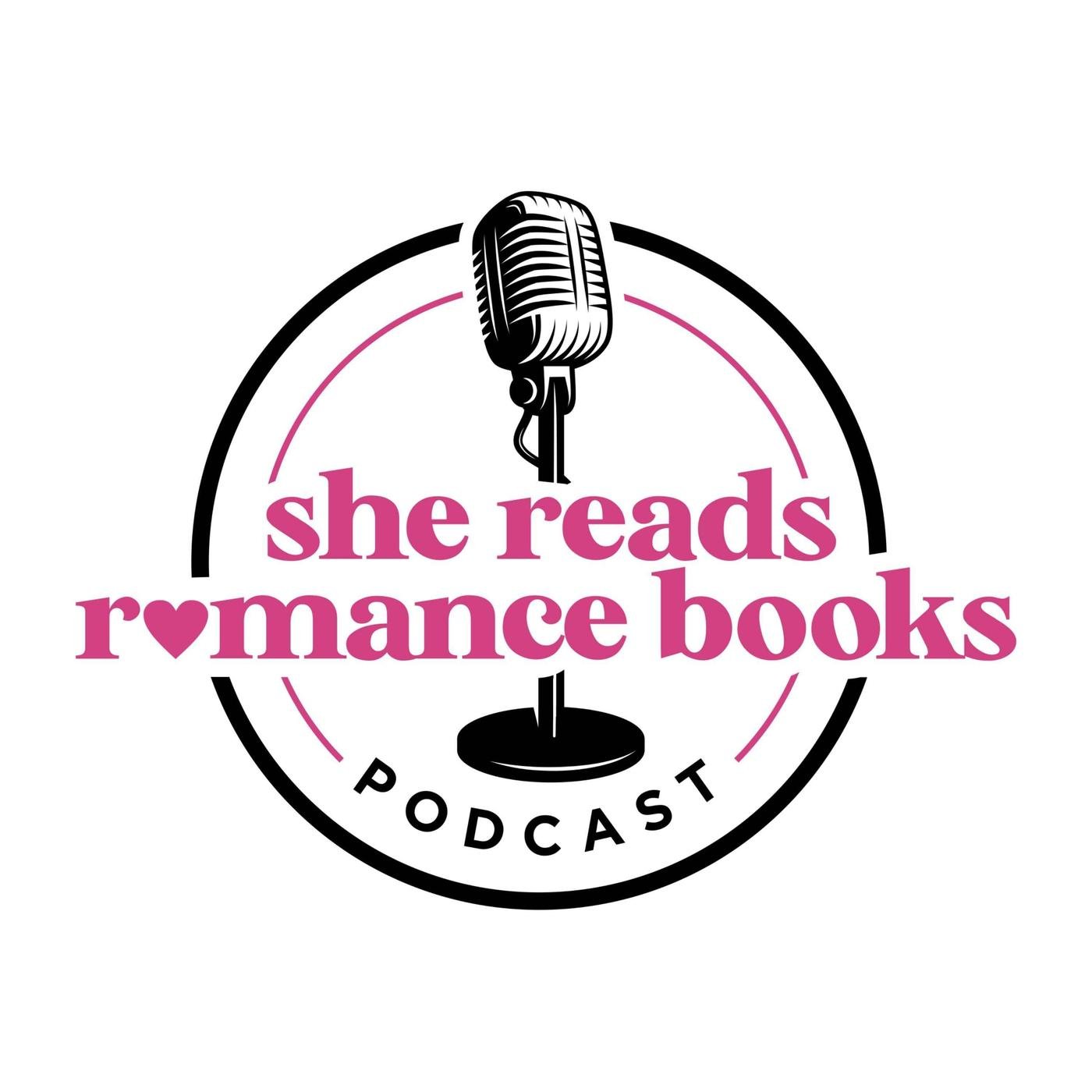 She Reads Romance Books Podcast logo