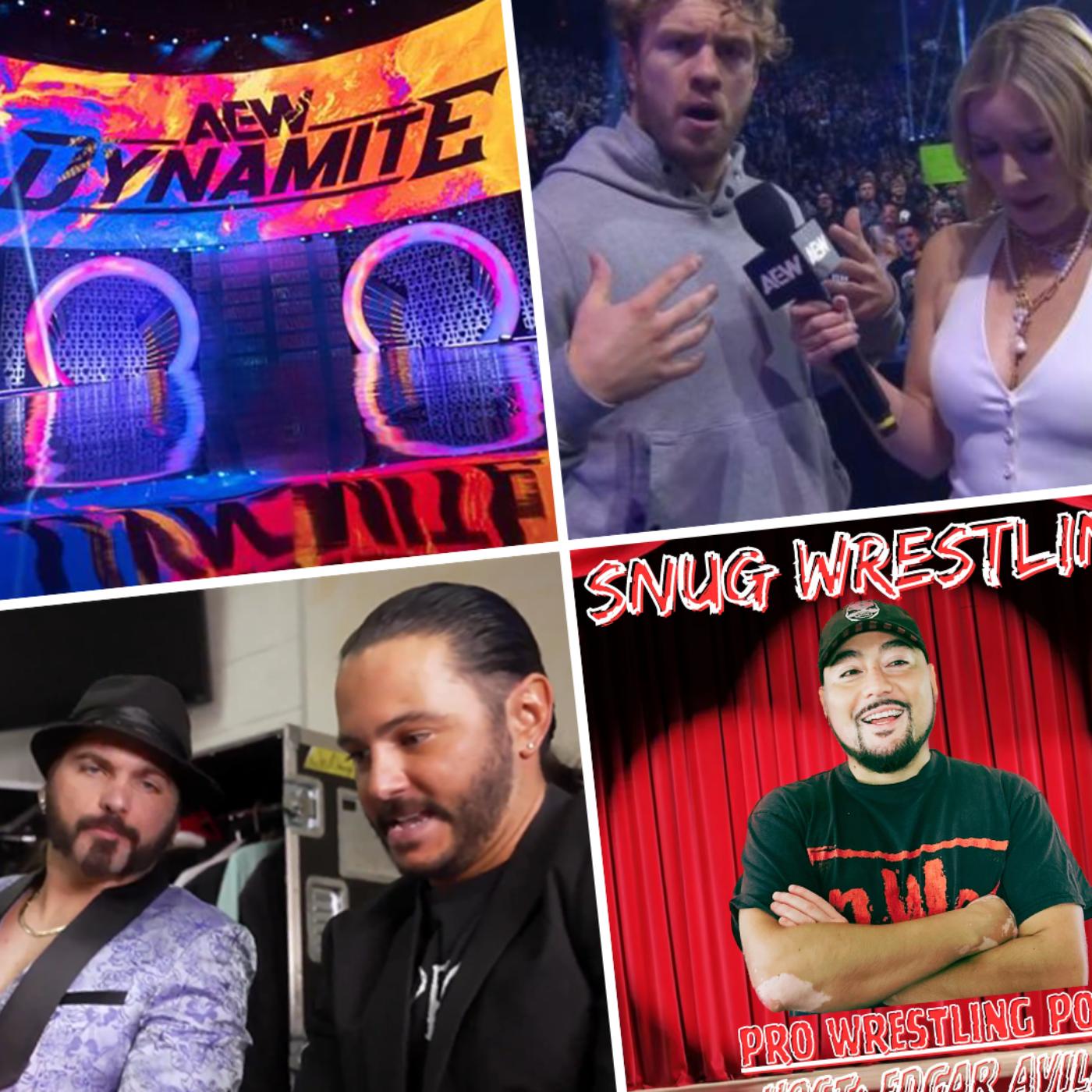 AEWWE AEW Dynamite 4/10 FULL REVIEW Snug Wrestling Podcast Listen