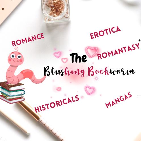 The Blushing Bookworm logo