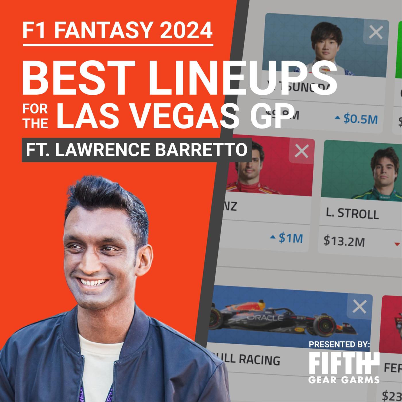 F1 Fantasy 2024 Las Vegas GP Preview ft. Lawrence Barretto The