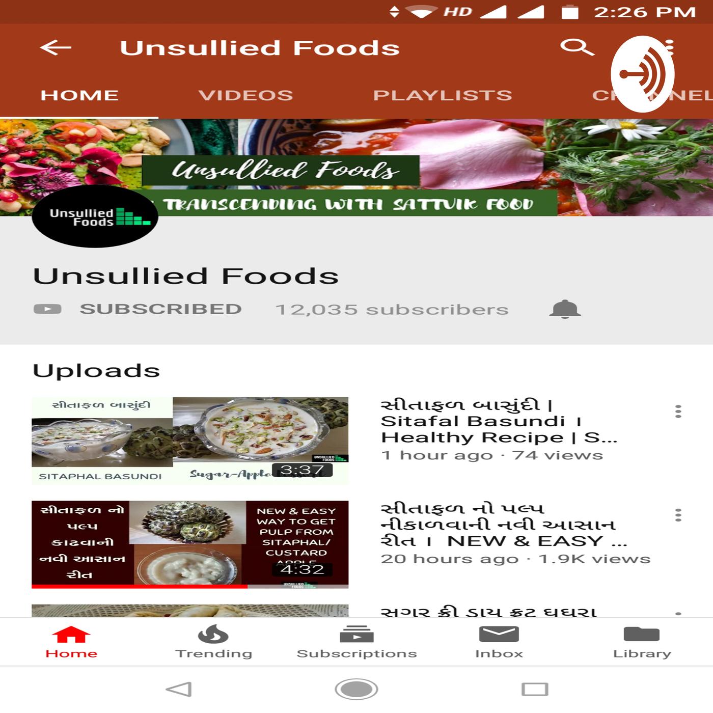 Unsullied Foods Gujarati