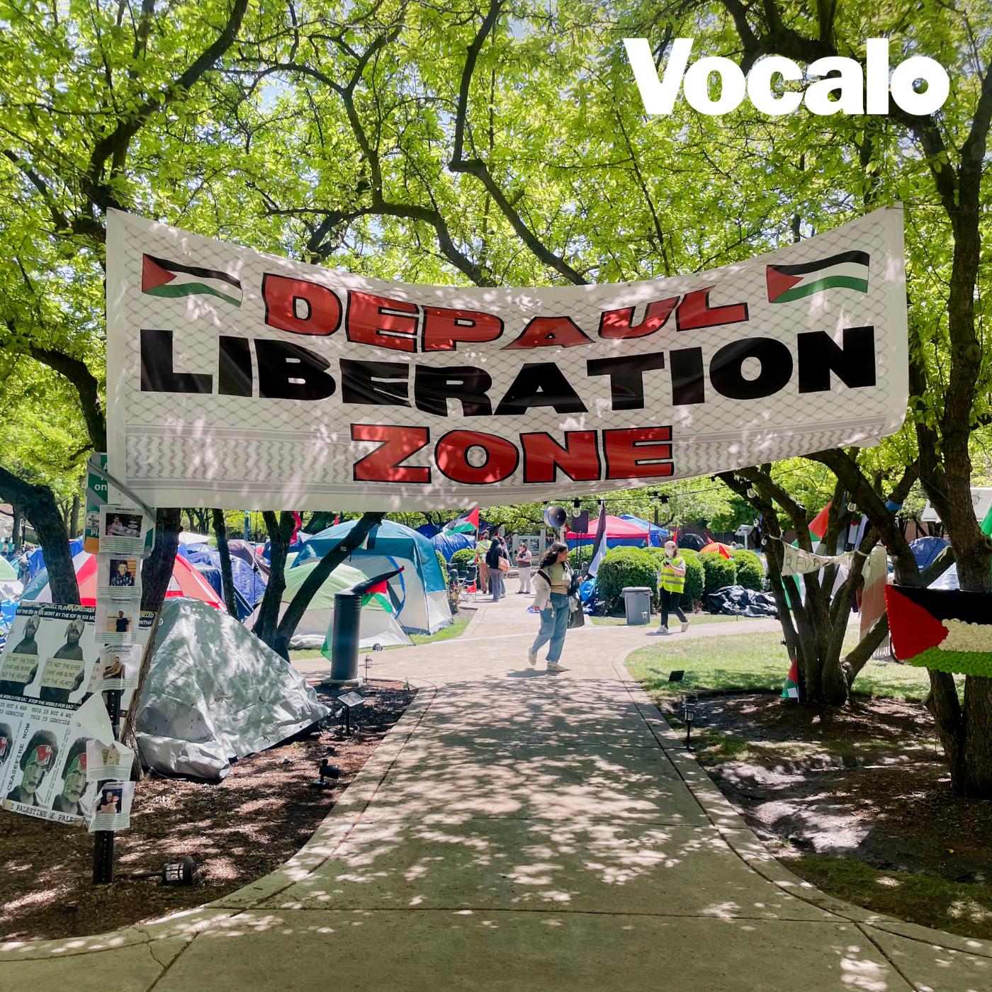 Inside The Depaul University Encampment - Vocalo Radio (podcast 