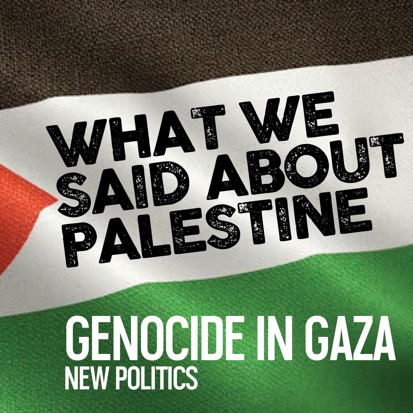 What We Said About Palestine