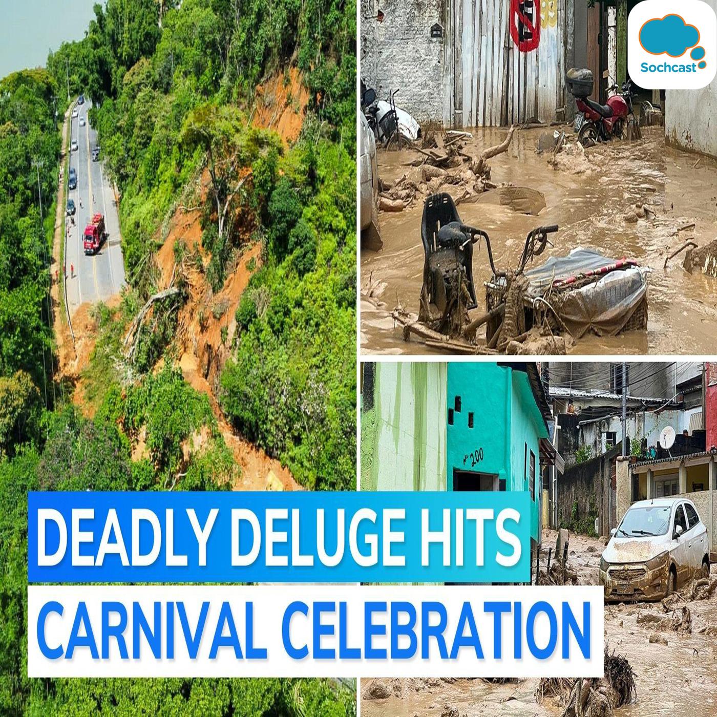 Brazil heavy rains, floods, landslides cause deaths amid Carnival